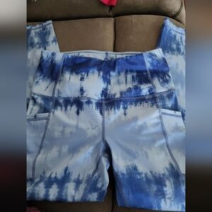 As Revival Blue Tie-Dye Women's Leggings